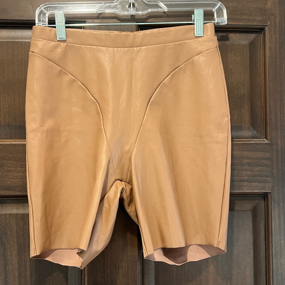 SKIMS Vegan Leather Bike Shorts size M